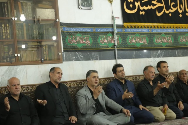حضور شهردار باقرشهر در مراسمات عزاداری حسینی در باقرشهر  