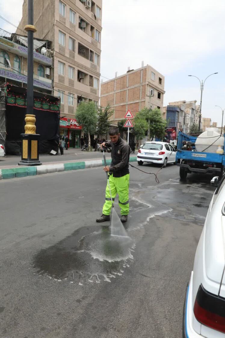 خدمت‌رسانی بی‌وقفه شهرداری باقرشهر در روز تاسوعا