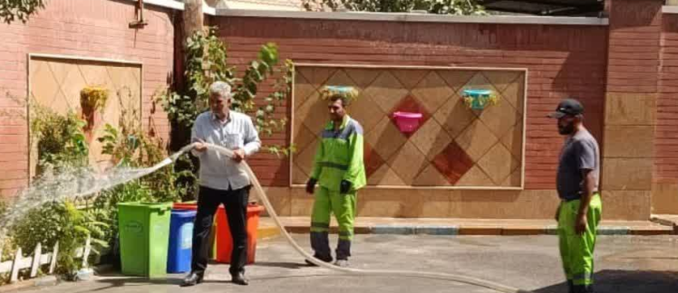  آغاز شست‌وشوی مدارس باقرشهر پیش از بازگشایی