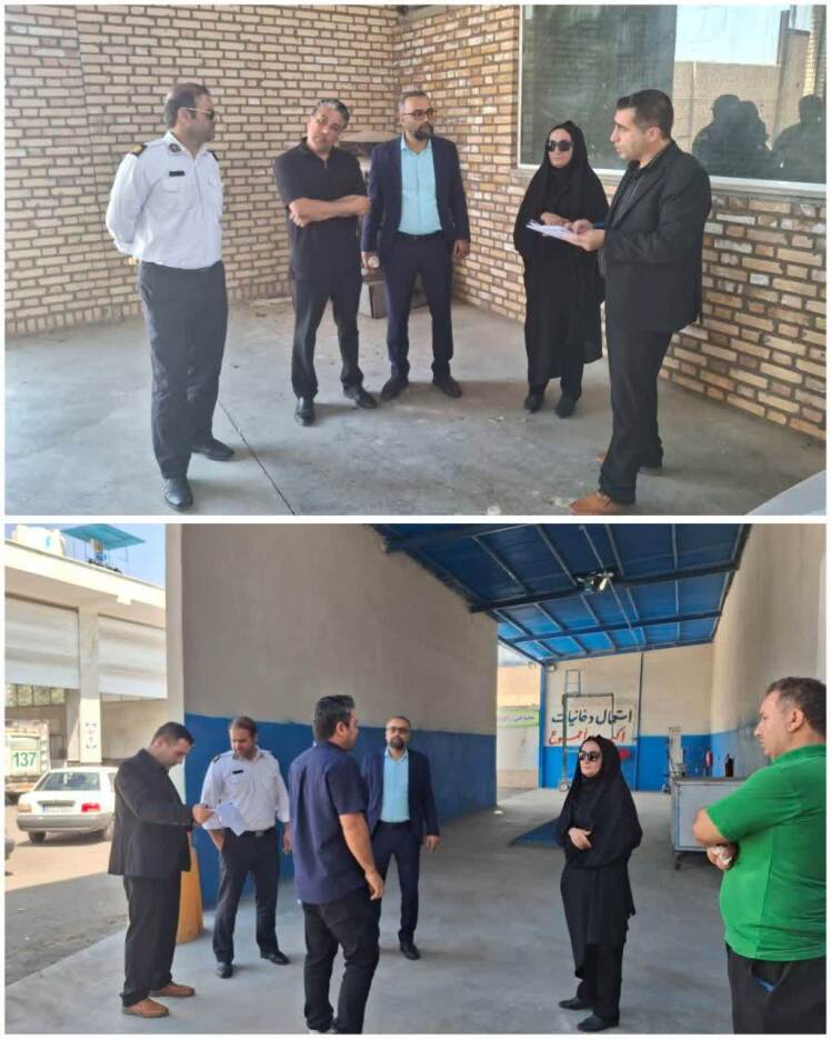 بررسی مشکلات مراکز معاینه فنی باقرشهر با حضور دستگاههای مسئول