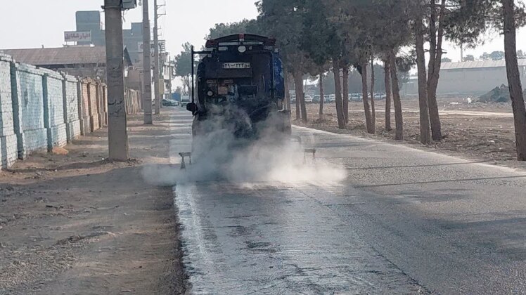  عملیات عمرانی خیابان انرژی باقرشهر به مرحله قیرپاشی رسید