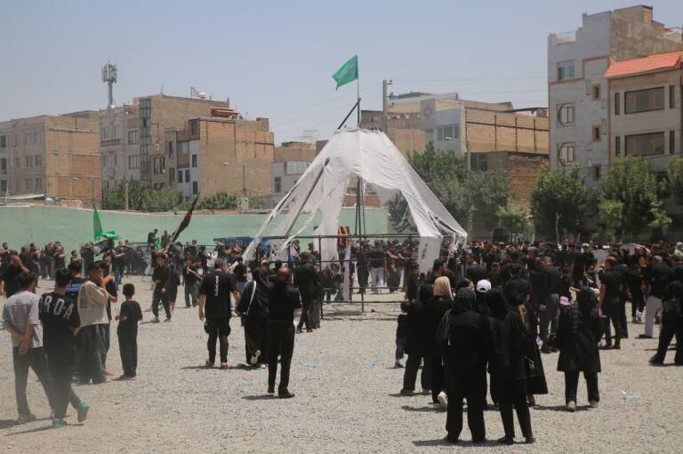 باقرشهر یکپارچه در سوگ فرزند رسول خدا (ص)