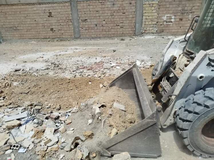 پاکسازی زمین‌های خالی در باقرشهر، طبق طرح نگهداشت شهری