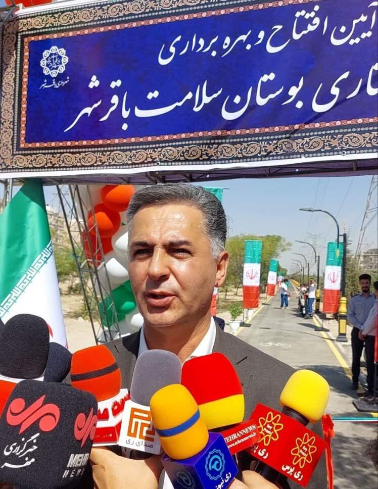 بوستان سلامت باقرشهر؛گامی دیگر برای ایجاد فضای امن و سبز شهری