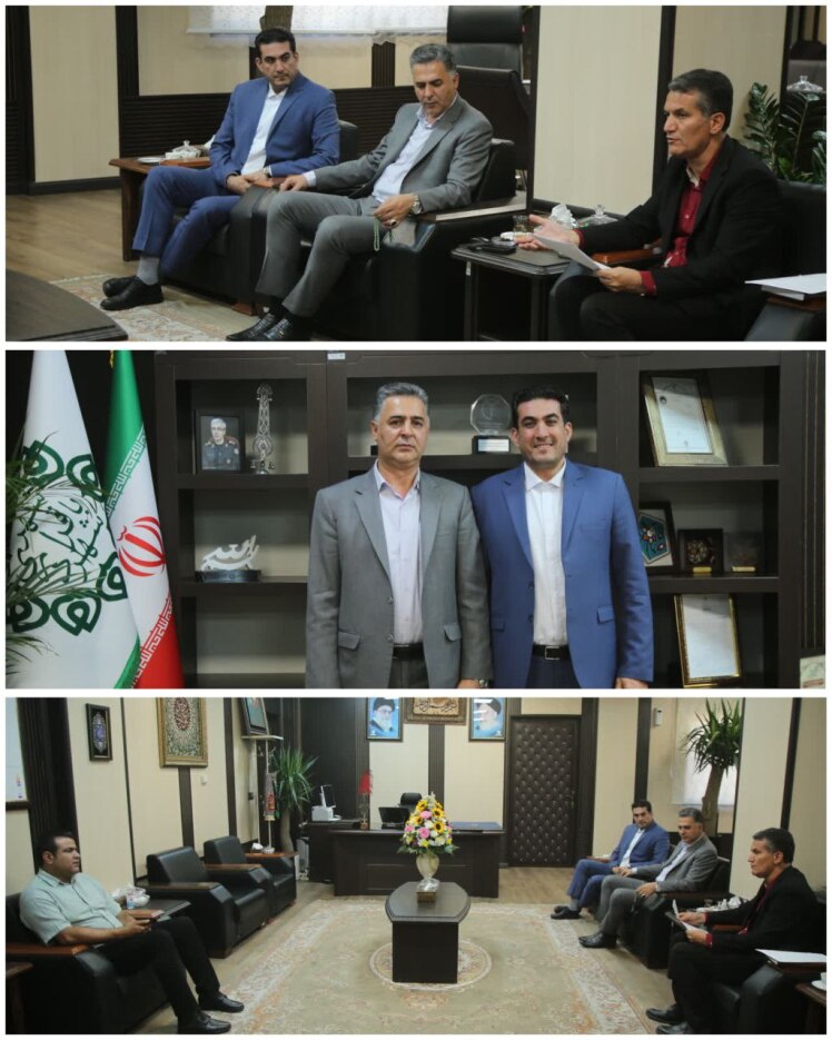 دیدار رئیس اداره برق کهریزک با شهردار باقرشهر