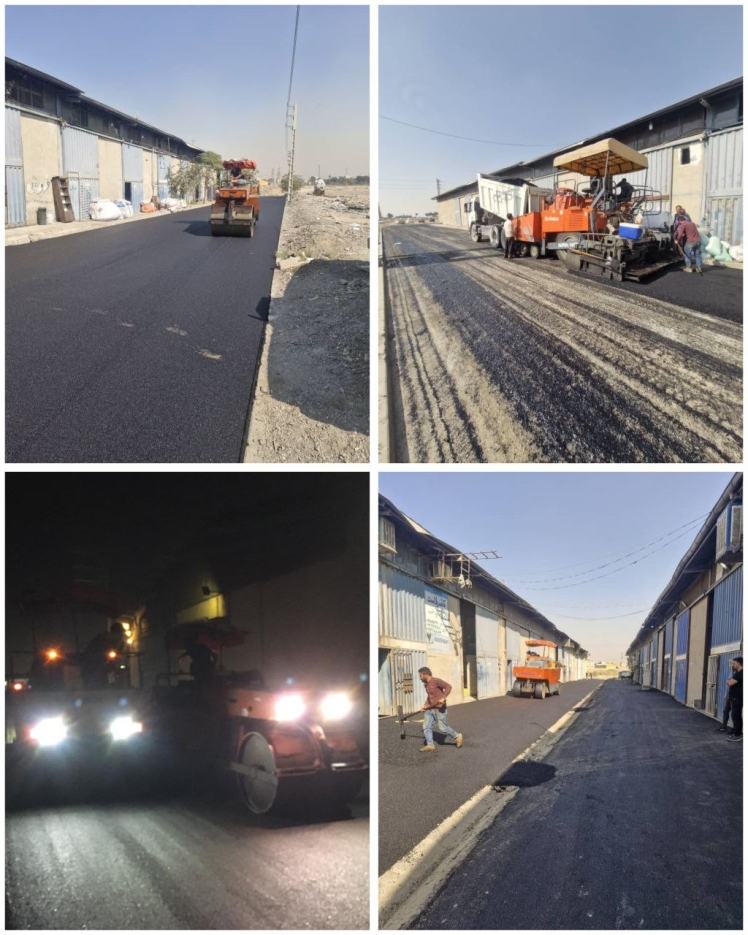  اجرای عملیات روکش آسفالت در فاز ۵ شهرک تجریشی باقرشهر