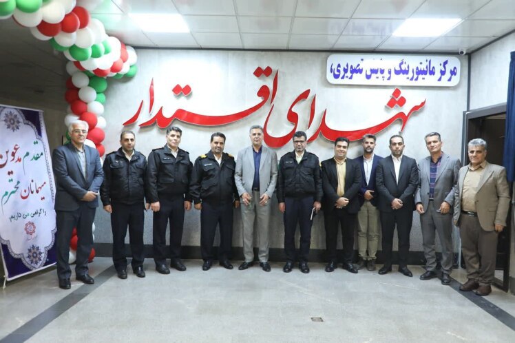 بازدید رئیس پلیس راهور تهران بزرگ از مرکز پایش تصویری «شهدای اقتدار» باقرشهر